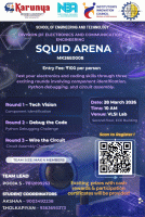 MindKraft'26 - Squid Arena Technical Event Poster